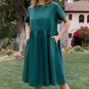 Tradlands Nico Dress in Emerald Size M